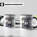 3D Druck Tasse Unterschätze niemals einen alten Mann mit ein – Schwarz [farbe:schwarz]