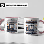 3D Druck Tasse Unterschätze niemals einen alten Mann mit ein – Rosa [farbe:rosa]