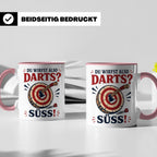 Axtwerfen Tasse Du wirfst also Darts Süß - Lustiges Geschenk – Rosa [farbe:rosa]