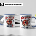 Axtwerfen Tasse Du wirfst also Darts Süß - Lustiges Geschenk – Blau [farbe:blau]
