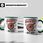 Axtwerfen Tasse Du wirfst also Darts Süß - Lustiges Geschenk – Grün [farbe:grün]