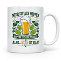 Bier Tasse Bier ist Salat - Lustiges Geschenk für Biertrinke – Weiß [farbe:weiß]