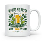 Bier Tasse Bier ist Salat - Lustiges Geschenk für Biertrinke – Weiß [farbe:weiß]