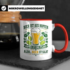 Bier Tasse Bier ist Salat - Lustiges Geschenk für Biertrinke – Rot [farbe:rot]