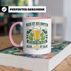 Bier Tasse Bier ist Salat - Lustiges Geschenk für Biertrinke – Rosa [farbe:rosa]