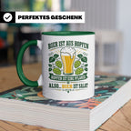 Bier Tasse Bier ist Salat - Lustiges Geschenk für Biertrinke – Grün [farbe:grün]