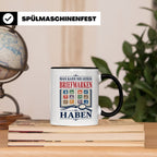 Briefmarken Tasse Man kann nie genug Briefmarken haben - Ges – Schwarz [farbe:schwarz]