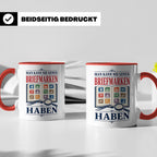 Briefmarken Tasse Man kann nie genug Briefmarken haben - Ges – Rot [farbe:rot]