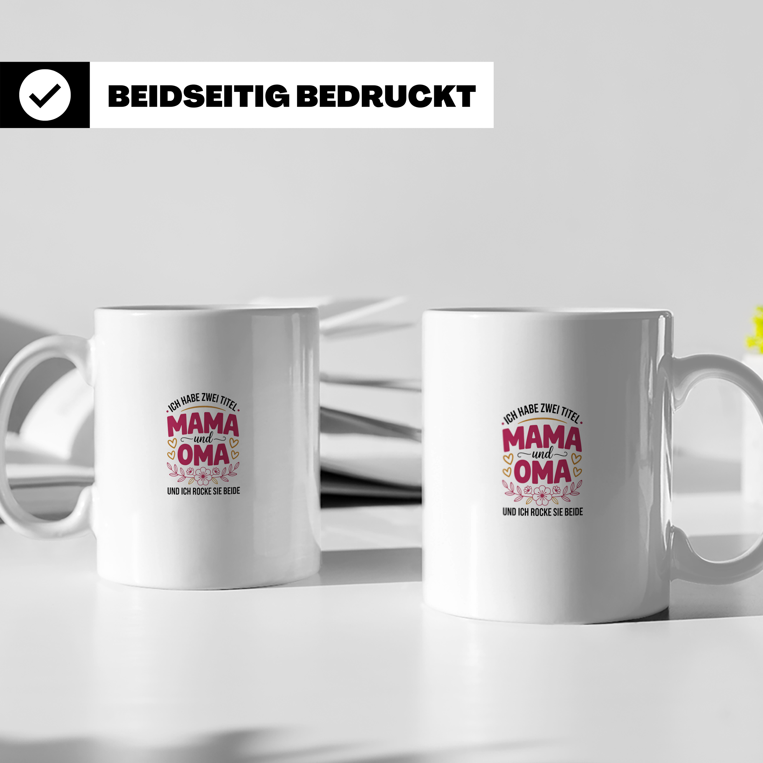 Mama Oma Tasse: Ich Habe Zwei Titel und Rocke Sie Beide - Mu – Weiß [farbe:weiß]