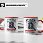 Briefmarken Tasse Stolzer Briefmarkensammler nur schlaue Leu – Rot [farbe:rot]