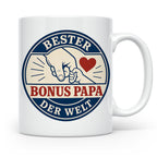 Bonus Papa Tasse Bester Bonus Papa der Welt - Geschenk für S – Weiß [farbe:weiß]