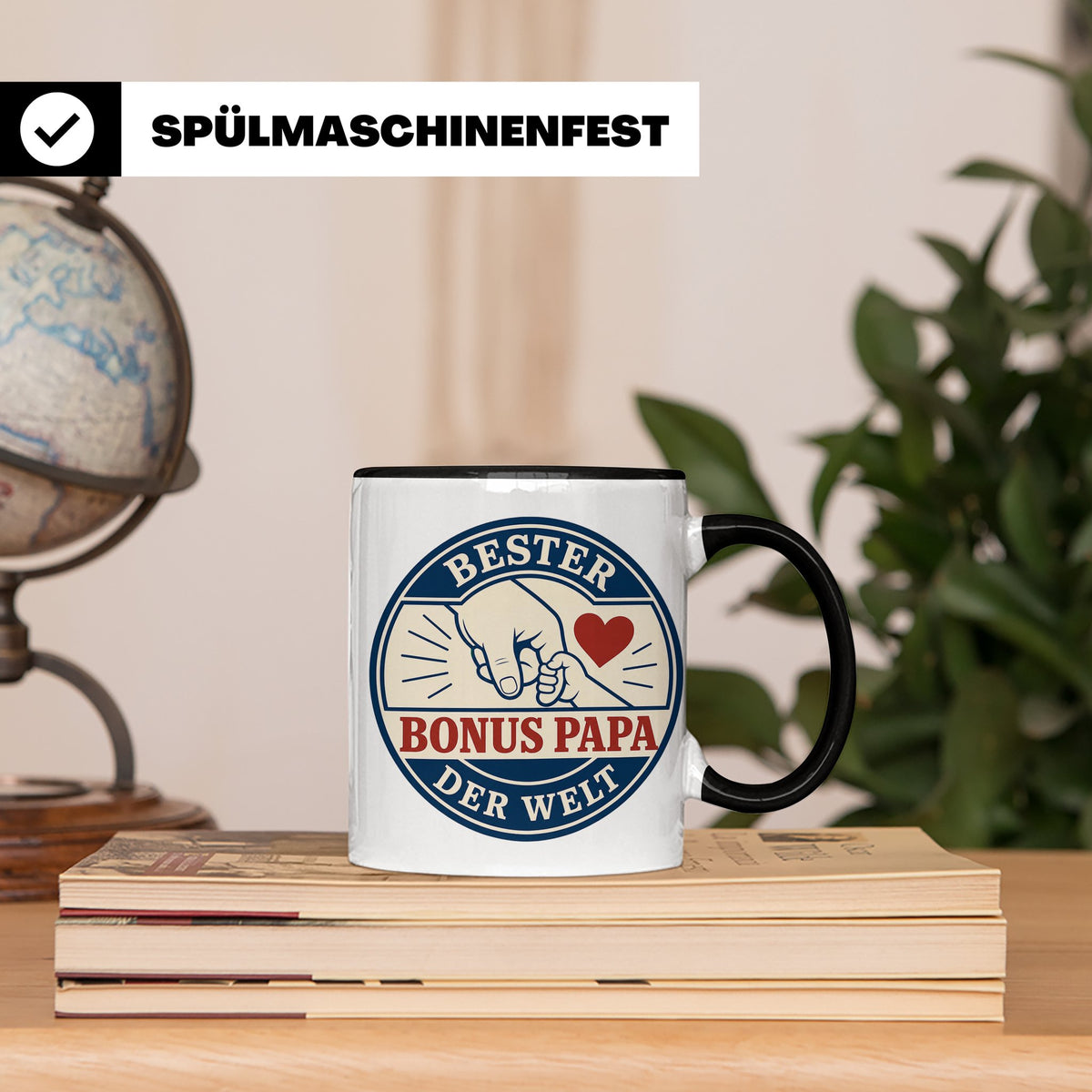 Bonus Papa Tasse Bester Bonus Papa der Welt - Geschenk für S – Schwarz [farbe:schwarz]