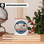 Bonus Papa Tasse Bester Bonus Papa der Welt - Geschenk für S – Rot [farbe:rot]