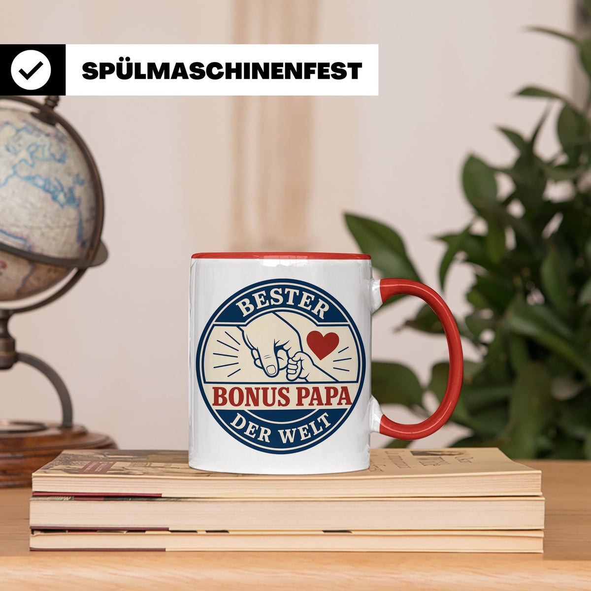 Bonus Papa Tasse Bester Bonus Papa der Welt - Geschenk für S – Rot [farbe:rot]