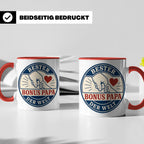 Bonus Papa Tasse Bester Bonus Papa der Welt - Geschenk für S – Rot [farbe:rot]