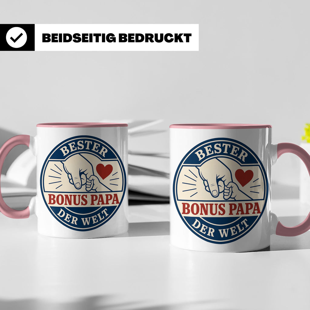 Bonus Papa Tasse Bester Bonus Papa der Welt - Geschenk für S – Rosa [farbe:rosa]