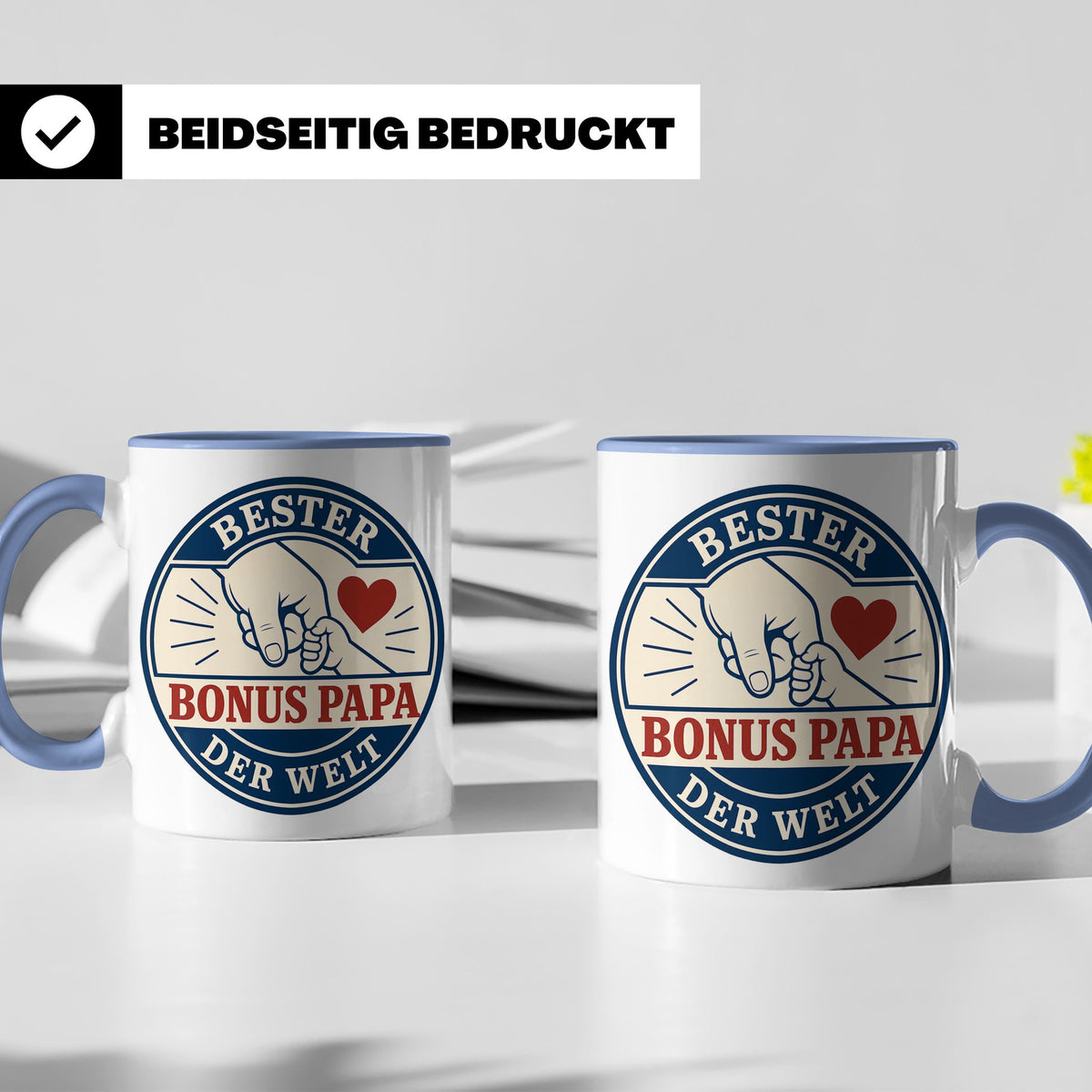 Bonus Papa Tasse Bester Bonus Papa der Welt - Geschenk für S – Blau [farbe:blau]