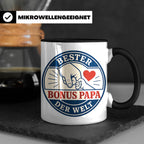 Bonus Papa Tasse Bester Bonus Papa der Welt - Geschenk für S – Schwarz [farbe:schwarz]