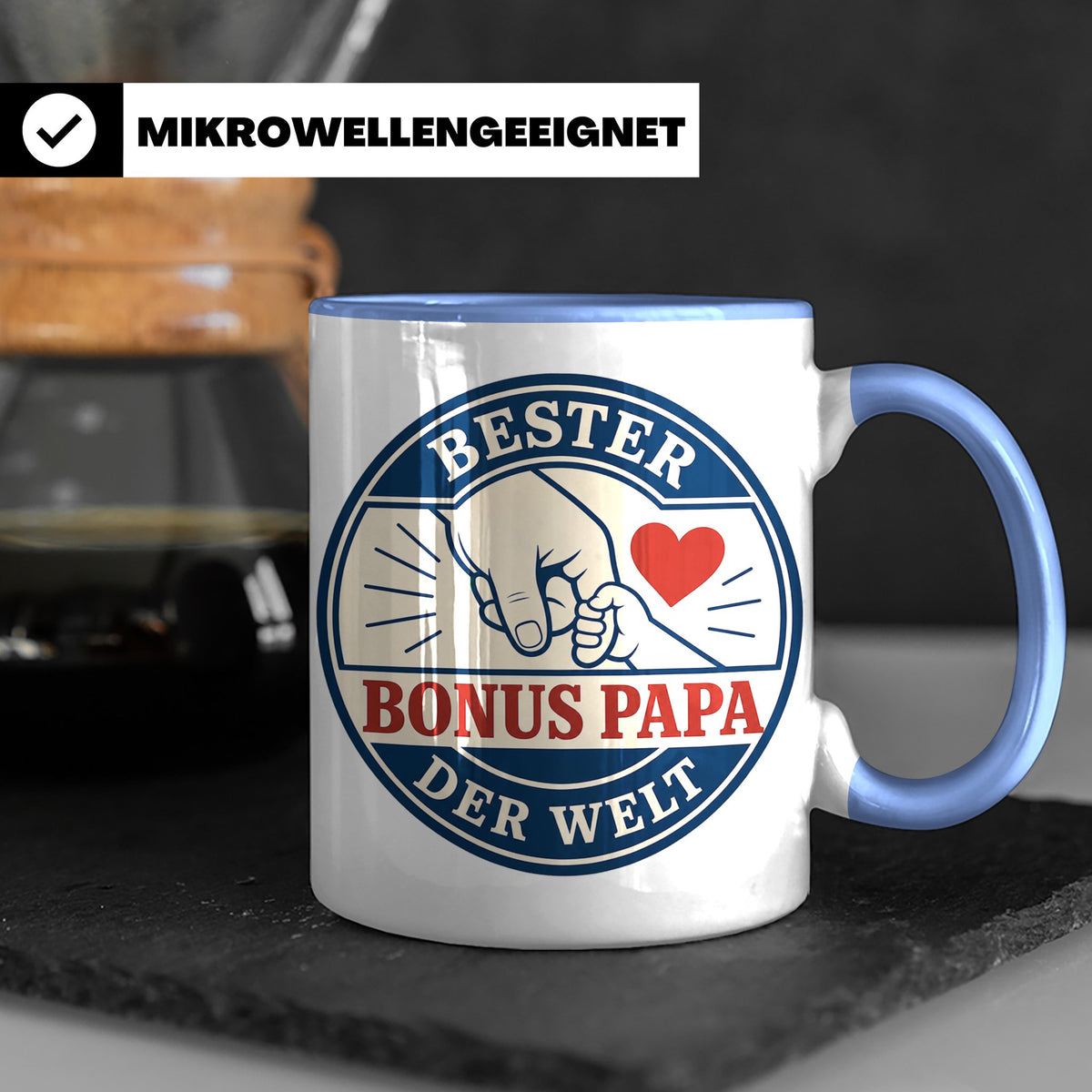 Bonus Papa Tasse Bester Bonus Papa der Welt - Geschenk für S – Blau [farbe:blau]