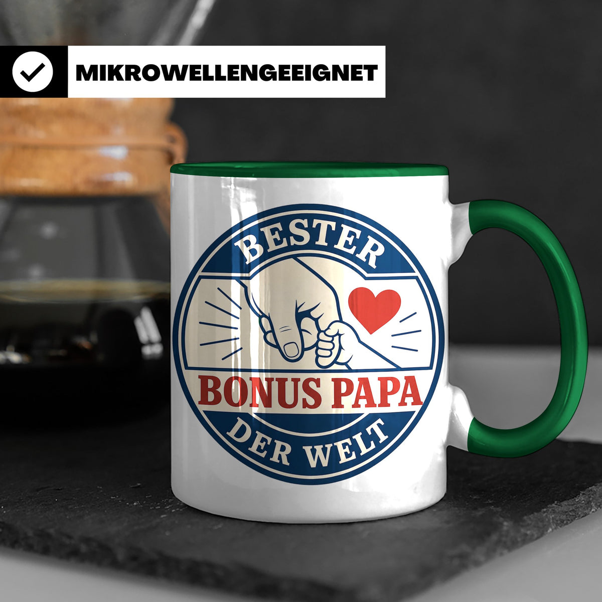 Bonus Papa Tasse Bester Bonus Papa der Welt - Geschenk für S – Grün [farbe:grün]