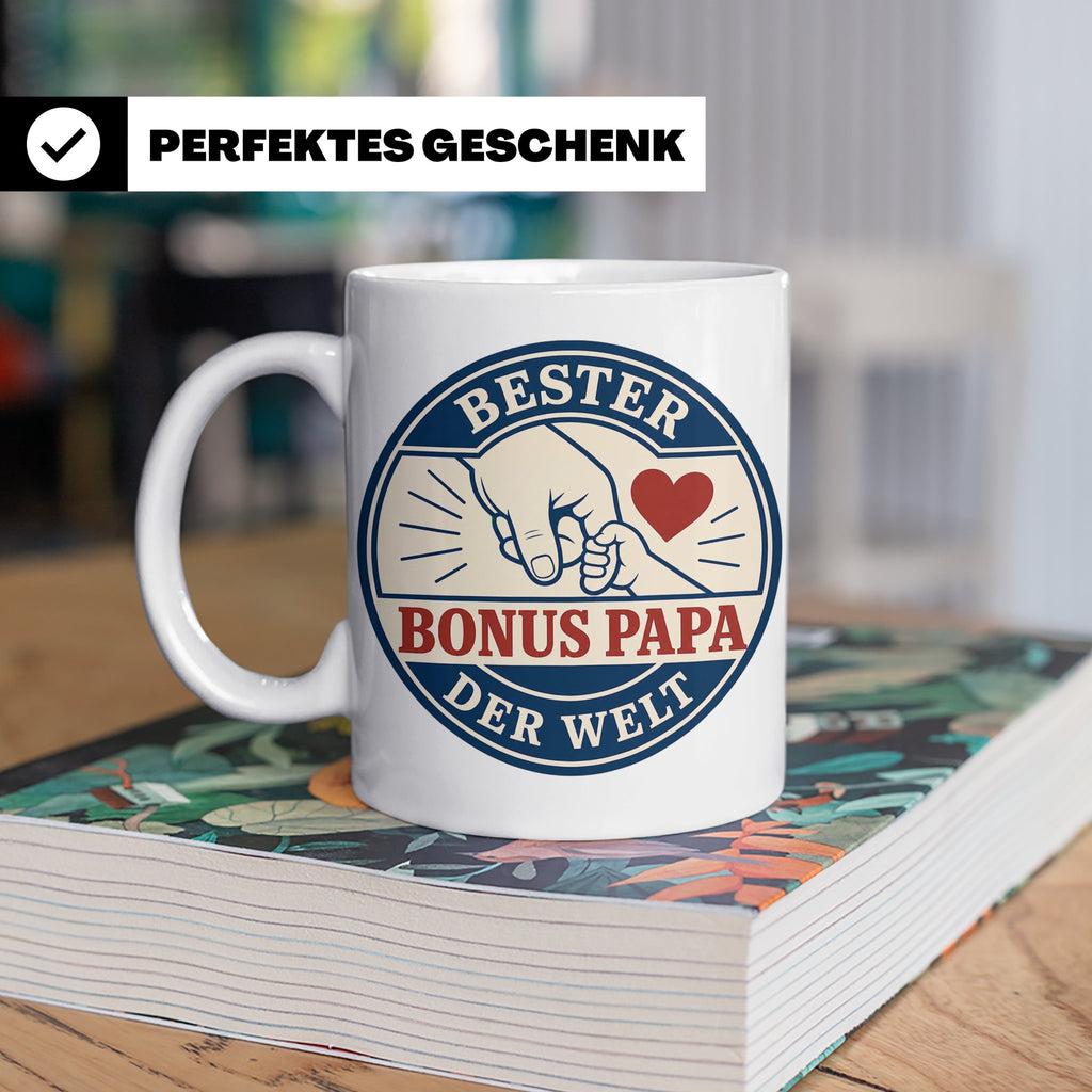Bonus Papa Tasse Bester Bonus Papa der Welt - Geschenk für S – Weiß [farbe:weiß]