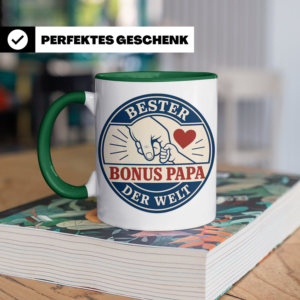 Bonus Papa Tasse Bester Bonus Papa der Welt - Geschenk für S – Grün [farbe:grün]
