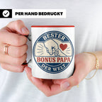 Bonus Papa Tasse Bester Bonus Papa der Welt - Geschenk für S – Rot [farbe:rot]