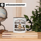 Drechseln Tasse Ich liebe es wenn mich meine Frau drechseln  – Schwarz [farbe:schwarz]