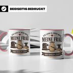 Drechseln Tasse Ich liebe es wenn mich meine Frau drechseln  – Rosa [farbe:rosa]