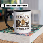 Drechseln Tasse Mir reichts ich geh drechseln - Geschenk für – Schwarz [farbe:schwarz]