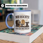 Drechseln Tasse Mir reichts ich geh drechseln - Geschenk für – Blau [farbe:blau]