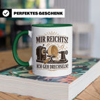 Drechseln Tasse Mir reichts ich geh drechseln - Geschenk für – Grün [farbe:grün]