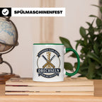Drechseln Tasse Studieren kann jeder Drechseln nur die Beste – Grün [farbe:grün]