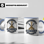 Drechseln Tasse Studieren kann jeder Drechseln nur die Beste – Blau [farbe:blau]