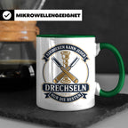Drechseln Tasse Studieren kann jeder Drechseln nur die Beste – Grün [farbe:grün]