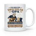Drechsler Tasse Drechsler Opa wie ein normaler Opa nur viel  – Weiß [farbe:weiß]