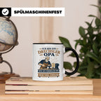 Drechsler Tasse Drechsler Opa wie ein normaler Opa nur viel  – Schwarz [farbe:schwarz]