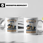 Drechsler Tasse Drechsler Opa wie ein normaler Opa nur viel  – Weiß [farbe:weiß]