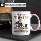 Drechsler Tasse Drechsler Opa wie ein normaler Opa nur viel  – Rosa [farbe:rosa]
