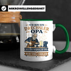 Drechsler Tasse Drechsler Opa wie ein normaler Opa nur viel  – Grün [farbe:grün]