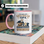 Drechsler Tasse Drechsler Opa wie ein normaler Opa nur viel  – Rosa [farbe:rosa]