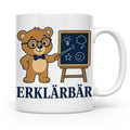 Lehrer Tasse Erklärbär - Lustiges Geschenk für Lehrerin Refe – Weiß [farbe:weiß]