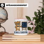 Lehrer Tasse Erklärbär - Lustiges Geschenk für Lehrerin Refe – Rosa [farbe:rosa]