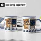 Lehrer Tasse Erklärbär - Lustiges Geschenk für Lehrerin Refe – Blau [farbe:blau]