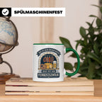 Lustige Tasse Das ist kein dicker Bauch das ist ein Feinkost – Grün [farbe:grün]