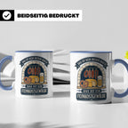 Lustige Tasse Das ist kein dicker Bauch das ist ein Feinkost – Blau [farbe:blau]