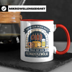 Lustige Tasse Das ist kein dicker Bauch das ist ein Feinkost – Rot [farbe:rot]