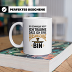 CNC Fräser Kaffeetasse - Ich träume Fräsmaschine zu sein! Ge – Weiß [farbe:weiß]