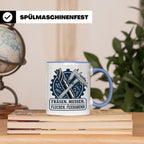 Zerspanungsmechaniker Tasse Fräsen Messen Fluchen Feierabend – Blau [farbe:blau]