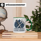 Zerspanungsmechaniker Tasse Fräsen Messen Fluchen Feierabend – Grün [farbe:grün]